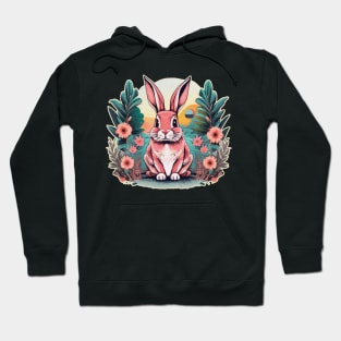 pink cute Rabbit Hoodie